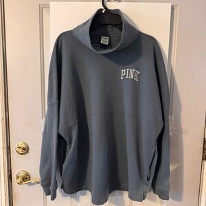 PINK Victoria's Secret Men's Blue Turtleneck Sweater